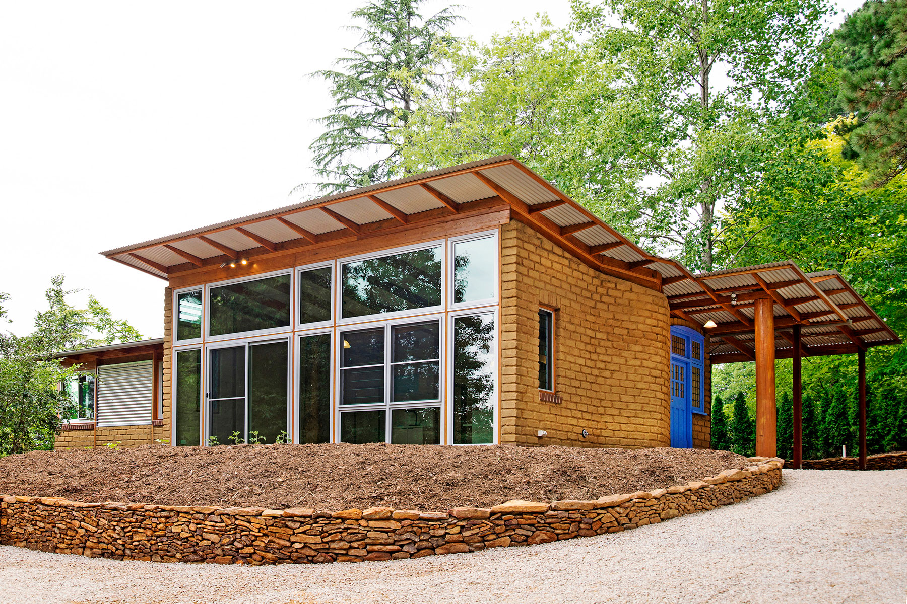 wentworth falls mud brick house new build image